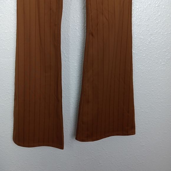 Joy Lab Leggings XS Coco Brown Extra Long High Rise Flared Activewear Pants NWT - Picture 6 of 12